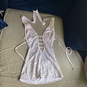 Kamala sequin white shirt sexy night dress